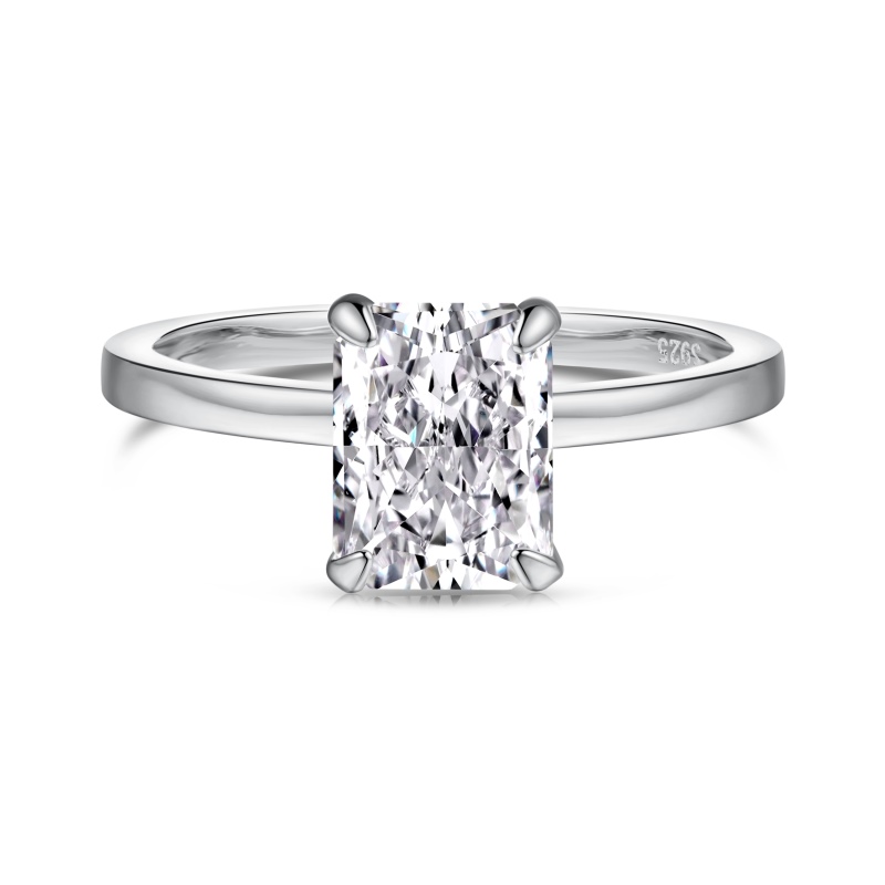 Radiant-Cut Solitaire Engagement Ring