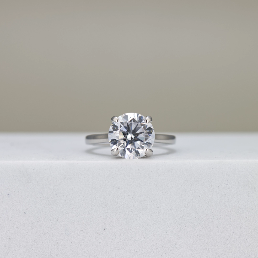 Round-Cut Solitaire Engagement Ring
