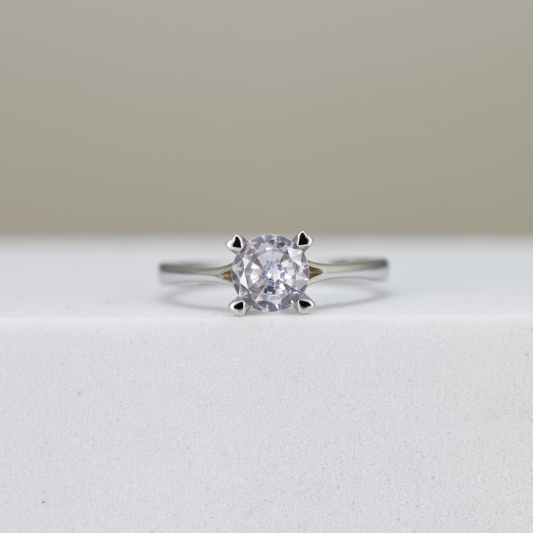 Round-Cut Solitaire Engagement Ring