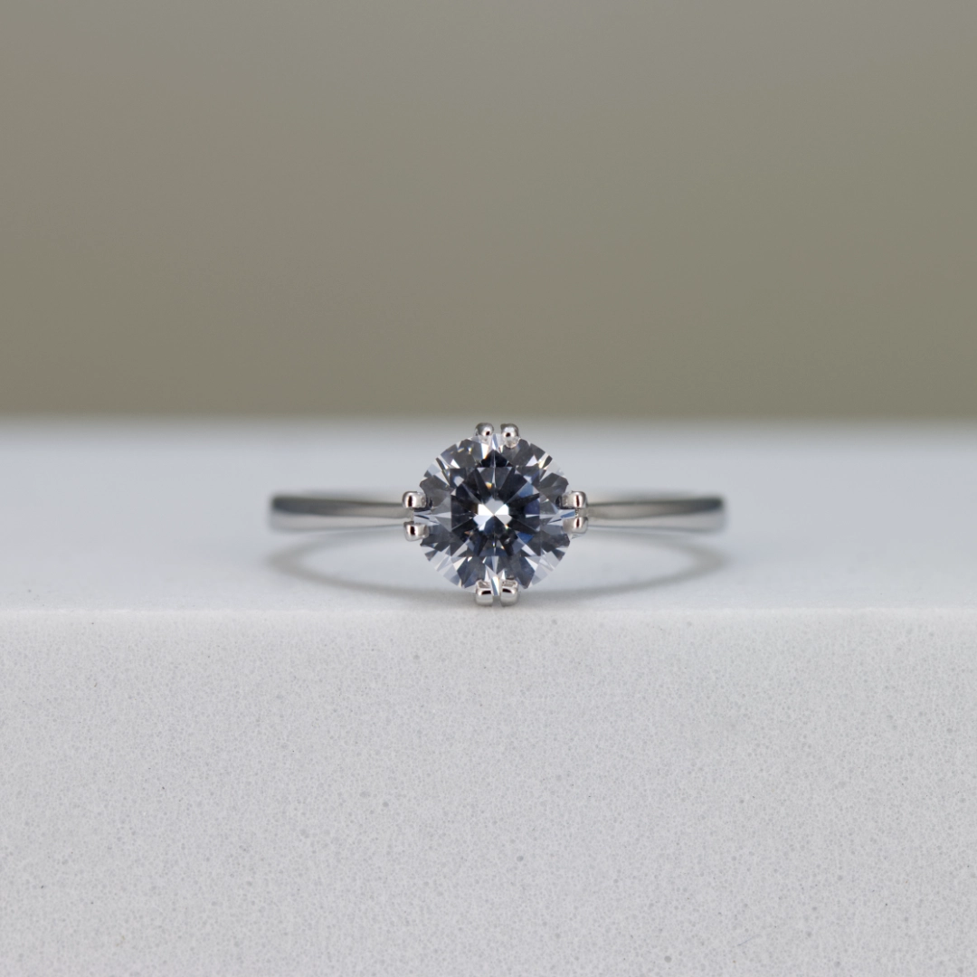 Round-Cut Solitaire Engagement Ring